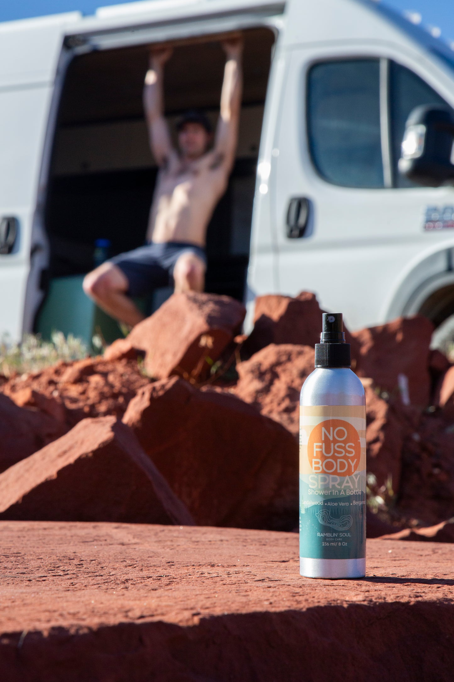 No Fuss Body Spray Bergamot and Sandalwood 8 oz