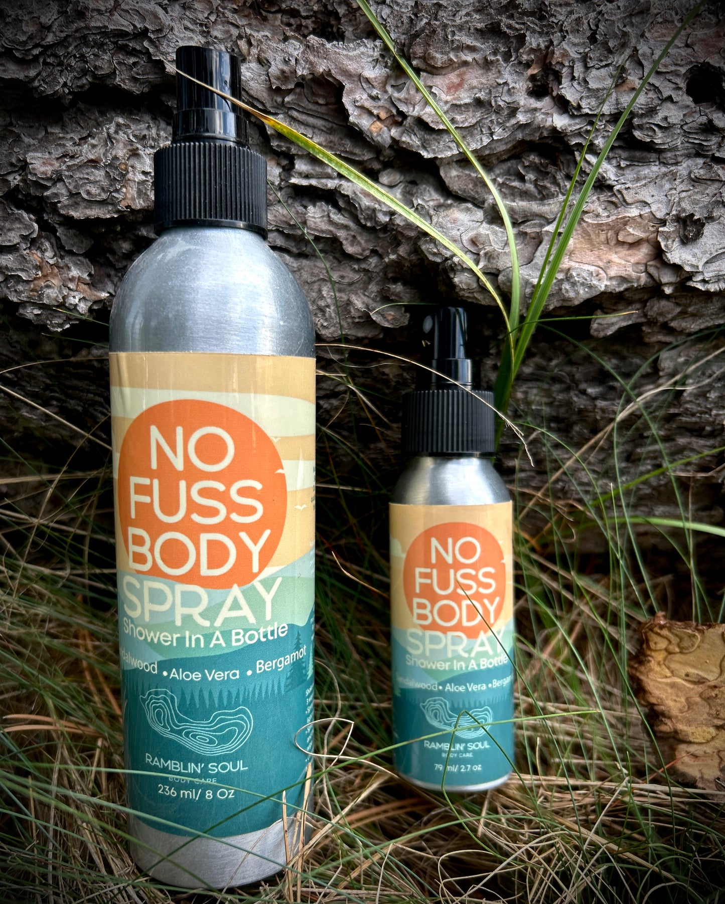 No Fuss Body Spray Bergamot and Sandalwood 8 oz