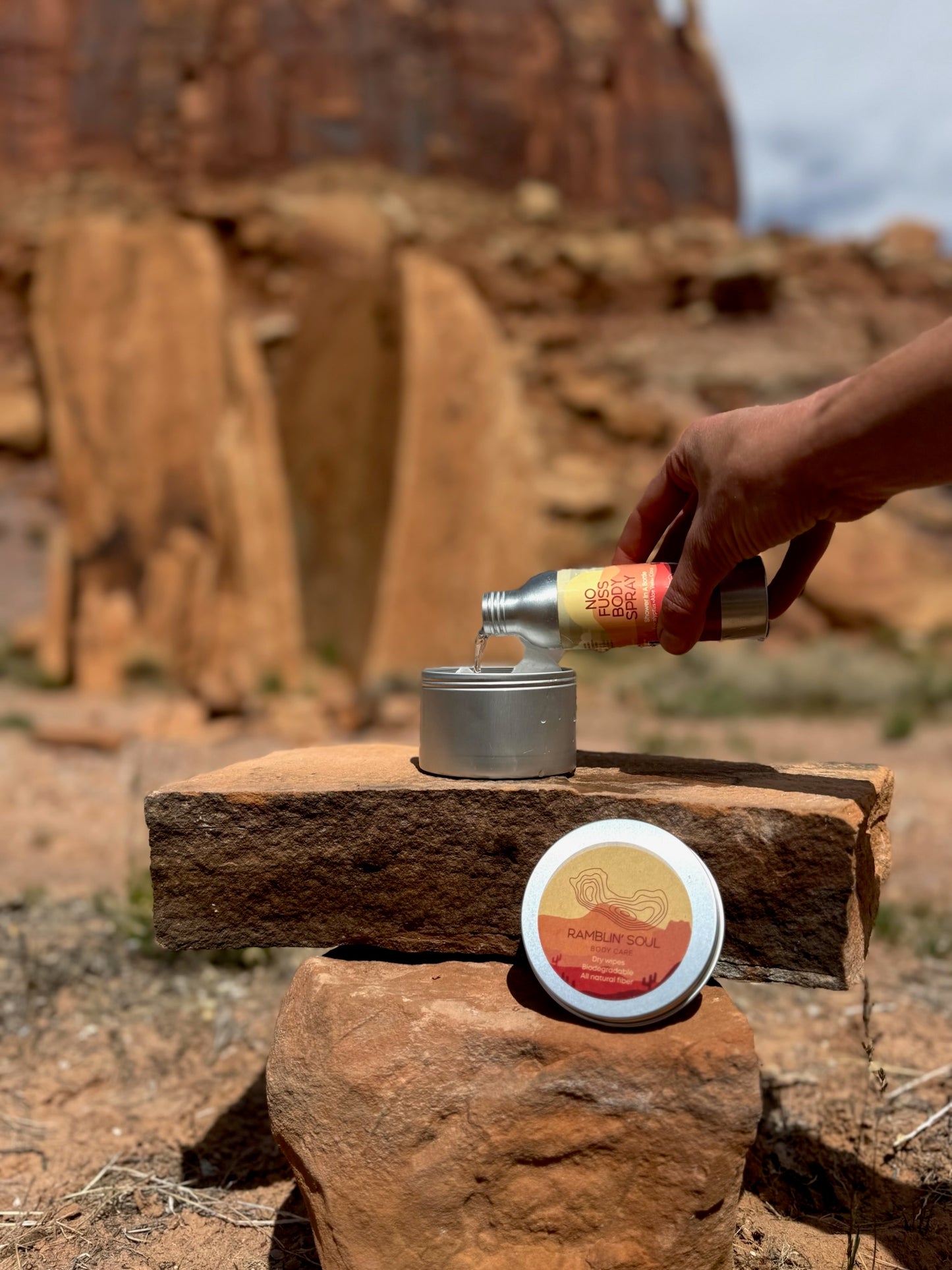 Ramblin' Soul Dry Wipes - In Refillable Container