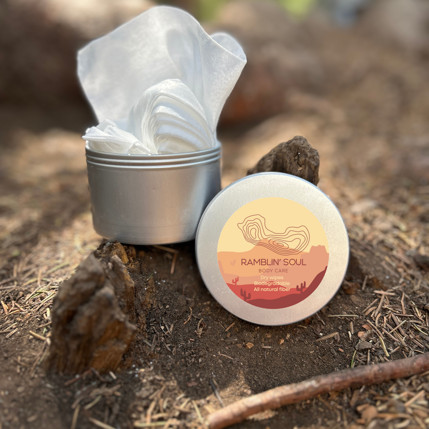 refillable dry wipe container