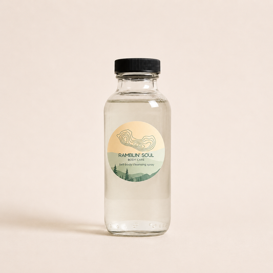 Refillable No Fuss Body Spray -Bergamot and Sandalwood (12 oz)