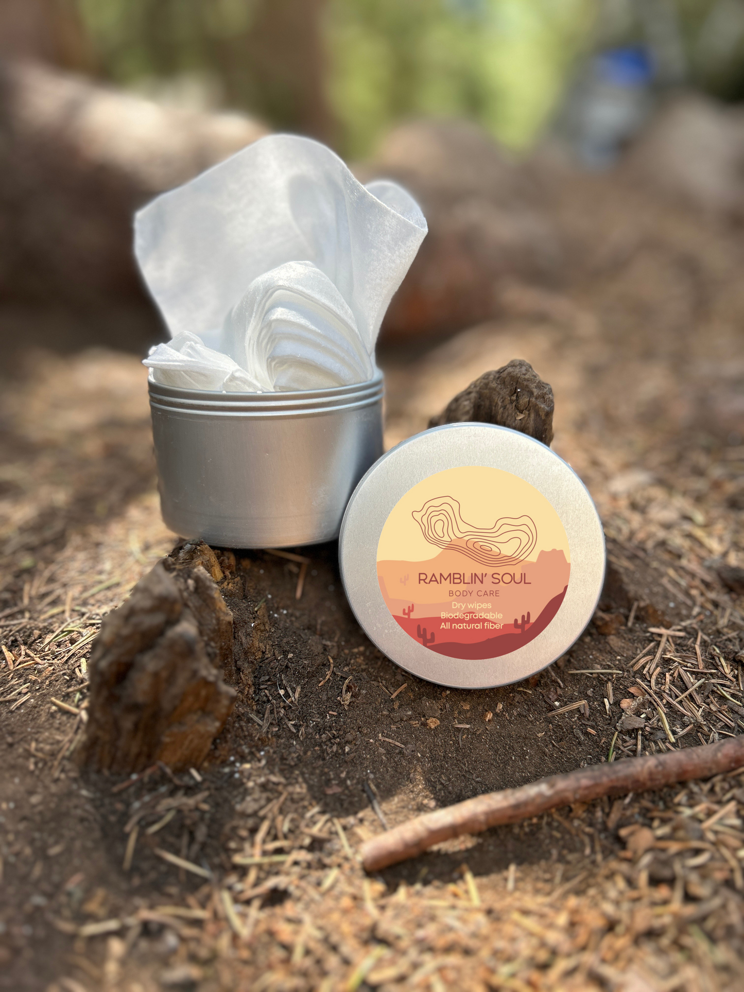 Ramblin' Soul Dry Wipes - In Refillable Container